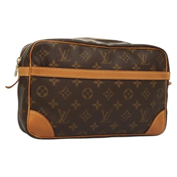 LOUIS VUITTON Monogram Compiegne 28 Clutch Bag LV Auth - Picture 1 of 16